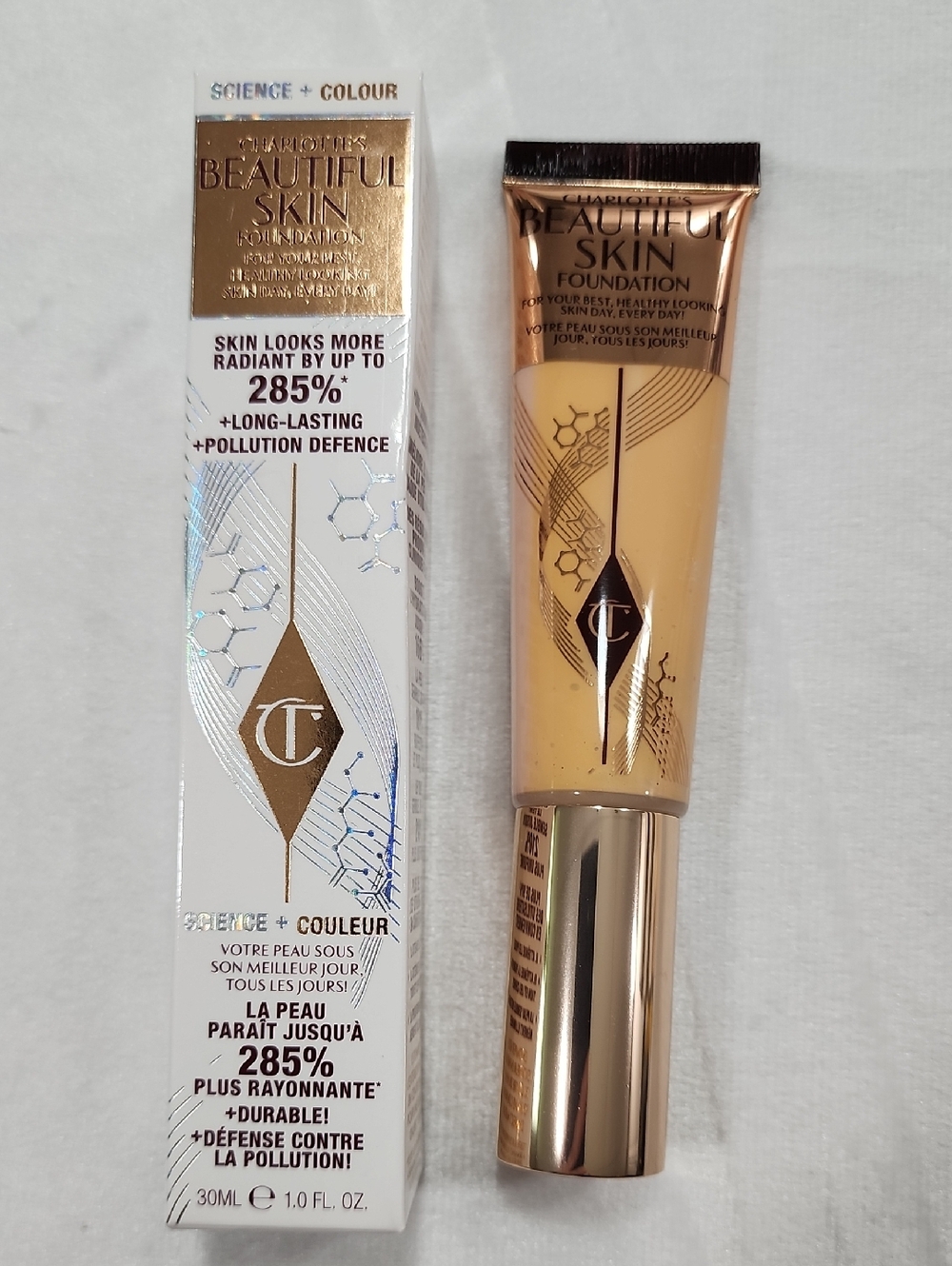 Charlotte Tilbury Beautiful Skin Medium Coverage Hydrating Foundation  1 Neutral